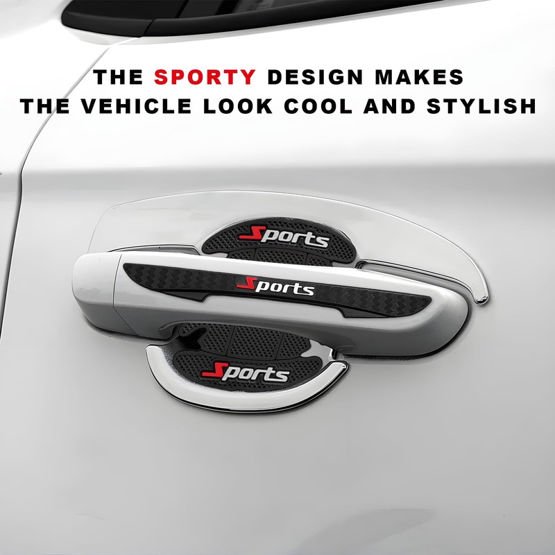 NYTKL 8PCS Car Door Handle Protector, Sports Car Door Cup