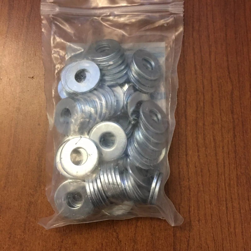 Devco 6702 Zinc Plated Flat Washers 1/4" 72 Washers In