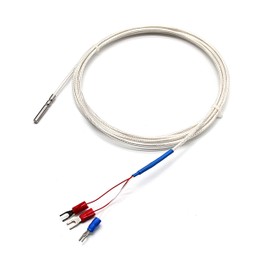 T-PRO RTD PT100 Temperature Sensors Three-wire System，Stainless Steel Probe(4×30MM) Range:-50℃-200℃ (6.6Feet)