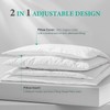 APSMILE 2-in-1 Assembleable Goose Feathers Down Pillow for Sleeping, King
