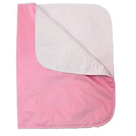 Nobles Reusable Bed pad/Underpad - Machine Washable & Dryable, Waterproof, Extra-Absorbent, Personal Care & Better Than Hospital Under Pad (Pink, 24"X18")