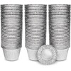 ebake Aluminium Foil Tin Cups - 50Pack Reusable Cupcake Cases