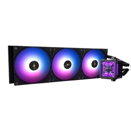 Thermalright FW PRO 360 ARGB Black CPU AIO Cooler,IPS LCD Screen with 320 * 320 Resolution,for AM5&Intel 1700/1851,High-Performance 360 Specs Water-Cooled with 2.73in Removable Display