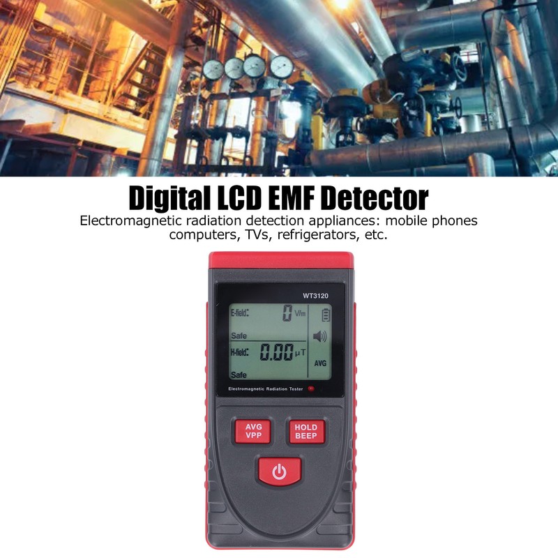 EMF Meter High Accuracy Electromagnetic Field Radiation Detector with LCD