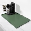 Rnivvi Silicone Coffee Mat, 12" x 19" Waterproof Raised Edge