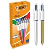 BIC 4 Colours Shine Ballpoint Pens Medium Point (1.0 mm)