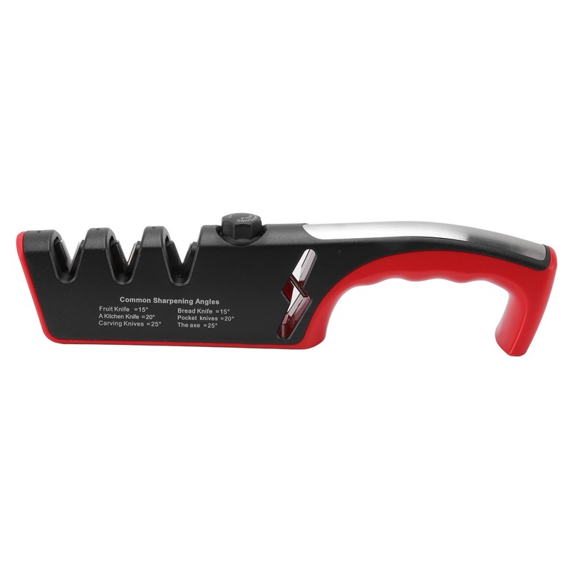 Knife Sharpener Diamond Black Ergonomic Multifunctional Adjustable 3 Stages Kitchen