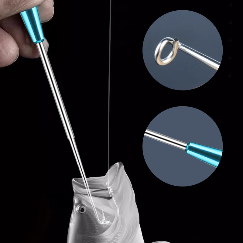 RTRTGS Pack of 2 Stainless Steel Fishing Unhook Disgorger, Portable