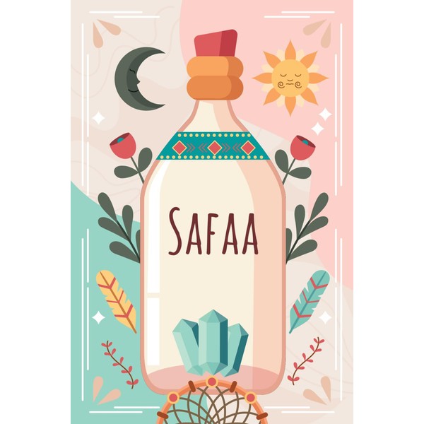 Safaa: Cahier personnalisé avec prénom Safaa | Cadeau d'anniversaire pour