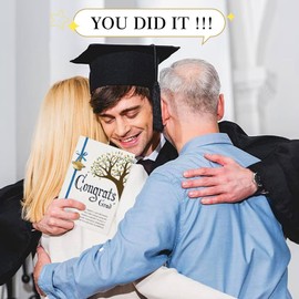 D24TIME Graduation Gifts for Him Her - Junior High School Graduation Card for Grandson or Granddaughter - College Congratulations Graduates Card for Daughter Son