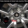 Kiligen 22pcs Auto Short Nuts Lightweight Wheel Nuts Wheel Dress
