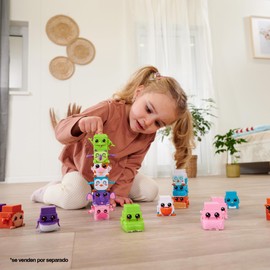 BLOXIES 1 Pack Blind Collectible - Stackable, collectable Mini Animal Friends, building blocks with moving feature, cute animal designs, fidget toy, 18 to collect, Multicolour, suitable for ages 3+