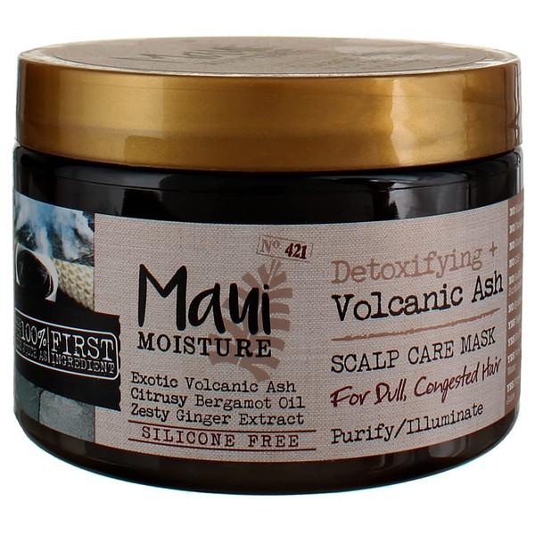 Maui Moisture Scalp Care Mask Volcanic Ash 12 Ounce Jar (2 Pack)
