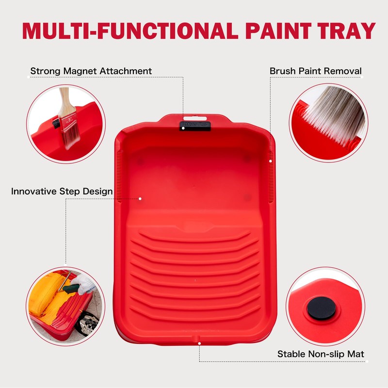 Mister Rui Paint Tray, 11 Pack, 9 Inch Paint Tray