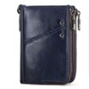 AMgrocery Men's Bi-fold Mini Wallet, Genuine Leather, Prevents Skimming, Menu,