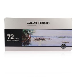 72 Colors Professional Colored Pencils Smoothly Easy Coloring Painting Pencil Set