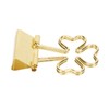 100pcs Flower Shape Binder Clips Strong Clamping Force Metal Cute