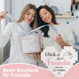 Greatabox Best Friend Gifts, Gifts for Girlfriend Women, Gift Girlfriend Birthday, Heart Shaped Plaque Decoration, Gifts for Girlfriend, Friendship Gifts, Christmas Gifts