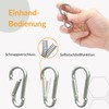 MyIdeaz Carabiner Snap Lock Set of 10-60mm x 6mm Carabiner