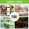 Digital Fridge Thermometer, 2 Pcs Mini Waterproof Freezer Thermometer Monitors