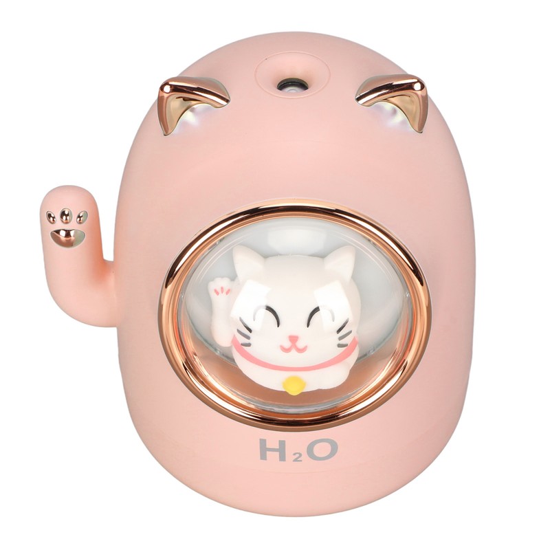 Humidifier Aroma Diffuser Cat Shape 400ml Capacity Timing Humidifier Home