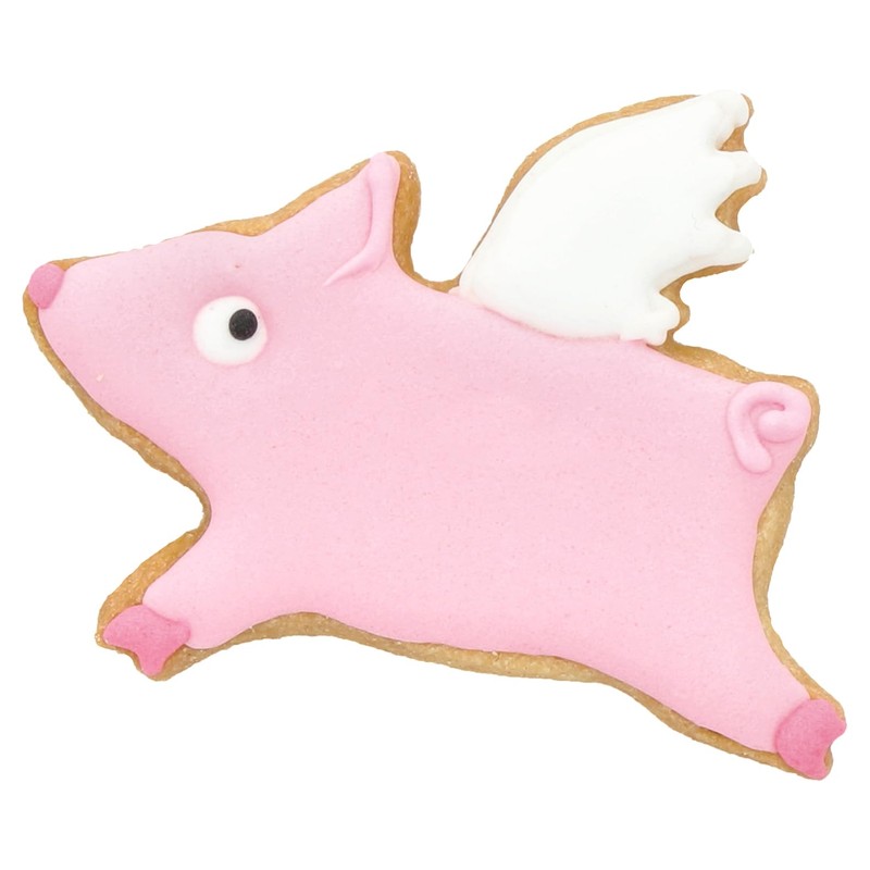 Birkmann Cookie Cutter Pig with Wings 7 cm Stainless Steel