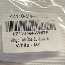 Kingz White The ONE Jiu Jitsu Gi M3 M2 M4 M0 M00 M000 M0000 Child Karate KZ110 - M4