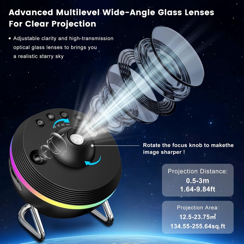 Galaxy Star Projector, 13 in 1 Planetarium Projector Space Ceiling