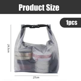 JchEnye 1 x durchsichtige Kulturtasche, Flüssigkeitsbeutel, Kosmetiktasche, Turnbeutel, Flughafen konforme durchsichtige Tasche, Flugzeugreisetasche, große Kapazität.