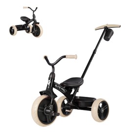 Toddler Tricycles for 2 to 6 Year olds-2 in 1 Kid's Trikes Bike with Push Handles Adjustable & Removable, Push Bike with Toy Storage Basket for Boys & Girls Tricycle Gift