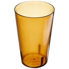 GET Heavy-Duty Plastic Restaurant Tumblers, 32 Ounce, Amber (Set of 4)
