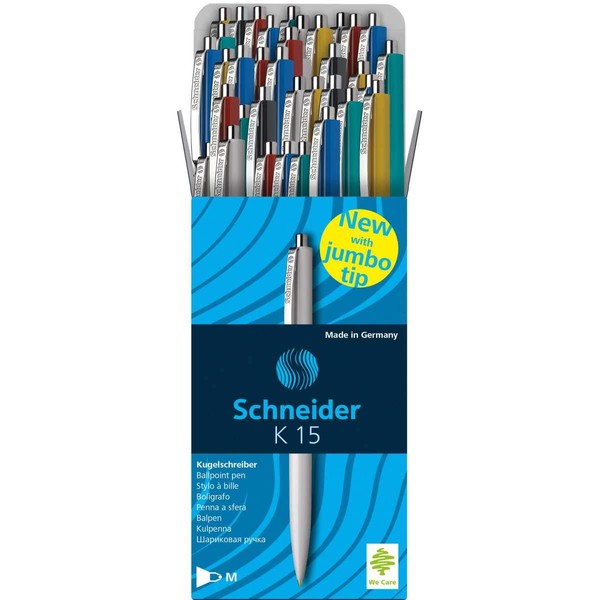 Schneider 3080 Ballpoint Pen K-15 Assorted Pack of 50