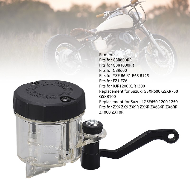 Motorcycle Front Brake Pump Oil Cup Clutch Cylinder Fluid Reservoir