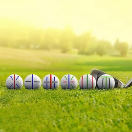 Professional 8 Pack Precision Golf Ball Marker Set, Upgrade Your Golf Accessories with 4 Marking Stencils and 4 Vibrant Colors, Perfect Golf Ball Line Marker Tool (8 Pack Precision Golf Ball Marker)