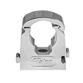 Talon - 22mm Single Hinged Pipe Clip x10 - Chrome - 360° Fixing for Pipework - UV Stabilized - Up to 85°C - Safe for Use On Plumbing, Gas and Air Conditioning Pipe