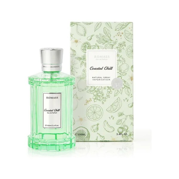 Romass Coastal Cold Eau De Toilette 100ml Travel Fragrance