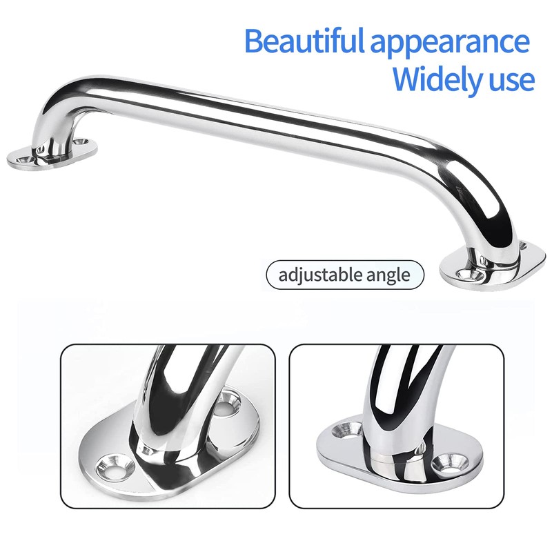 Marinebaby 2X 12 inch Boat Handle handrail Polished Stainless Steel