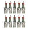 10pcs Curved Shading Needles Disposable Ultra Thin Curved RM Stainless