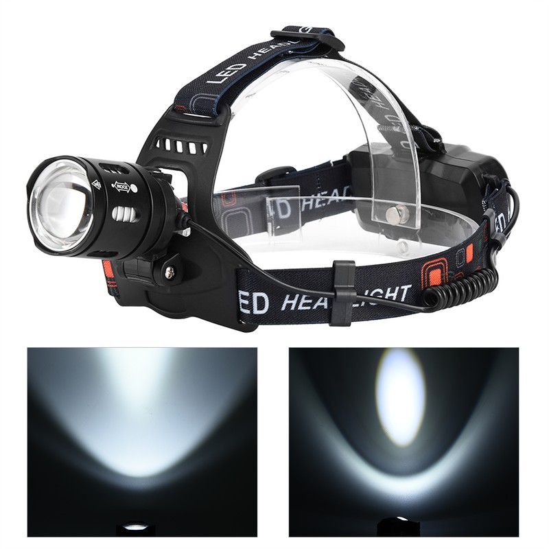 P50 LED Headlight Headlamp Waterproof Fashlight 3500LM 3 Lighting Modes