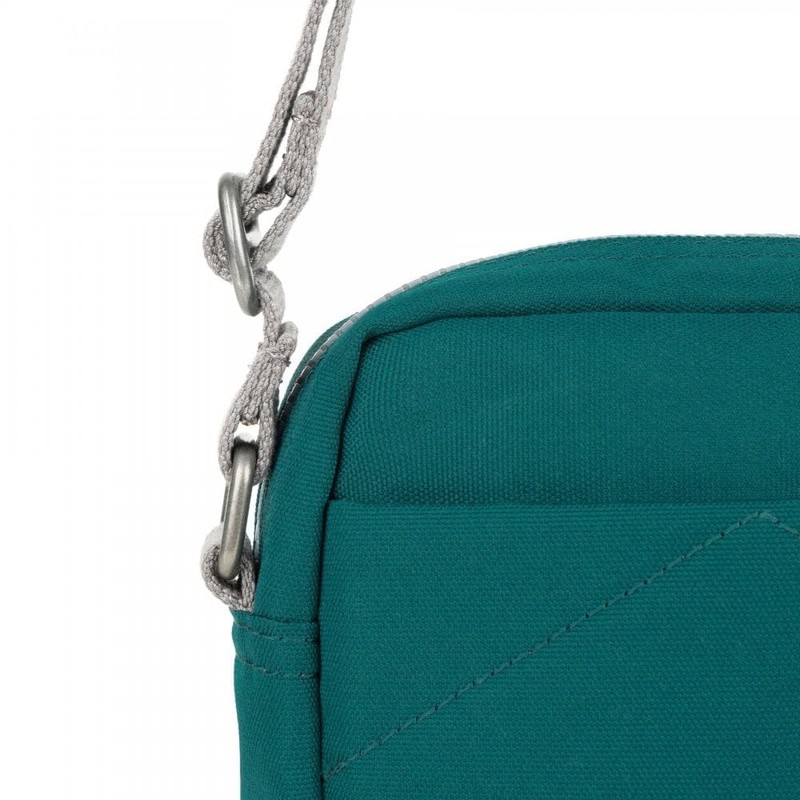 ROKA London Unisex Bond Shoulder Bag, blue-green