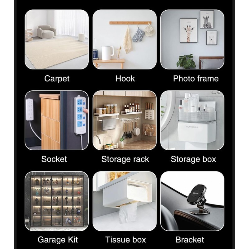 Clysburtuony Double Sided Adhesive Tape Heavy Duty, 2PC Removable Poster