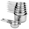 Set of 7 Heavy Duty Measuring Cups, 18/8 Stainless Steel