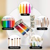 Newellsail Pencil Roll 72 Holes Canvas Rolling Pencil Case Portable