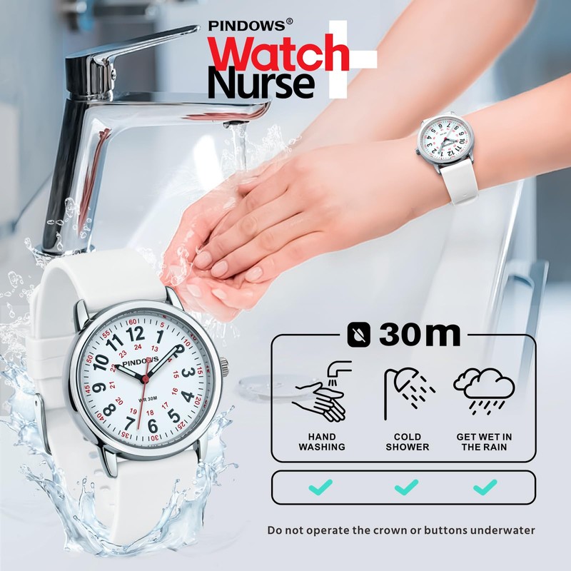 PINDOWS Women Watches, Student Unisex Analog Quartz Women Wrist Watch,