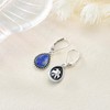 Lapis Lazuli Earrings 925 Sterling Silver Boho Hypoallergenic Retro Oxidized