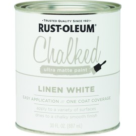 Rustoleum 285140 30 Oz Linen White Chalked Ultra Matte Paint