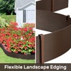 AGTEK 78FT Plastic Landscape Edging Coil Kit, 4 inch High