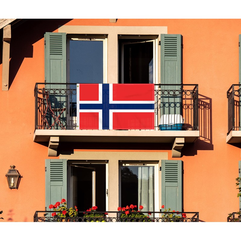 3×5 FT Norway Flag, Large 100D Norwegian National Outdoor Banner,Doube