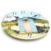 Carousel Home and Gifts Nautical Wooden Wall Clock Beach Hut
