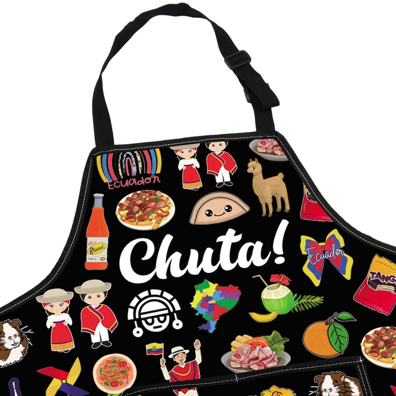 G2TUP Ecuador Kitchen Apron Ecuadorian Chuta Gifts South America Kitchen